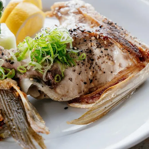 Grilled fish collar
