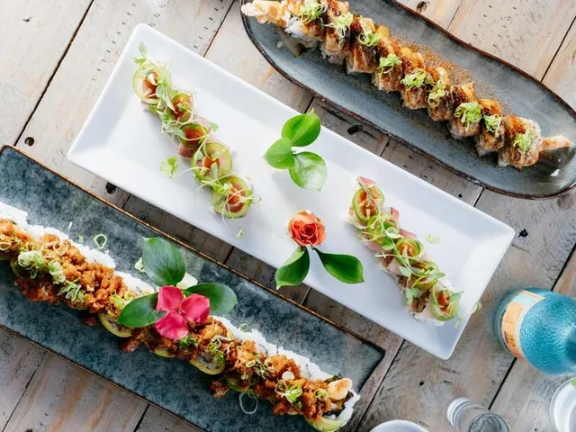 Rolls served on long platters